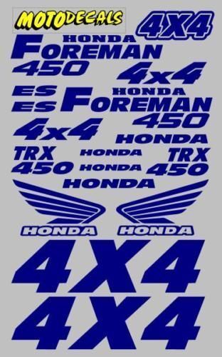 Decal Stickers Graphics Kit  For TRX450 TRX 450 Foreman fender tank Emblems