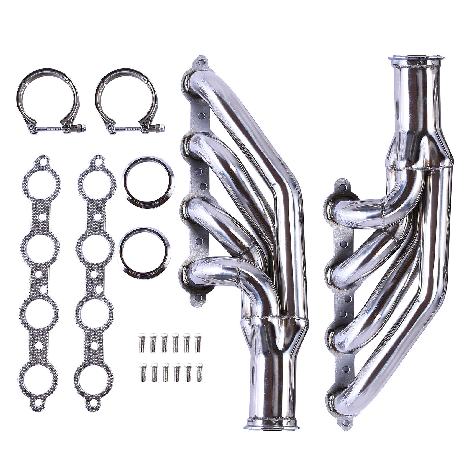 For LS1 LS6 LSX GM V8 Chevy Up & Forward Turbo Manifold Exhaust Header Manifold