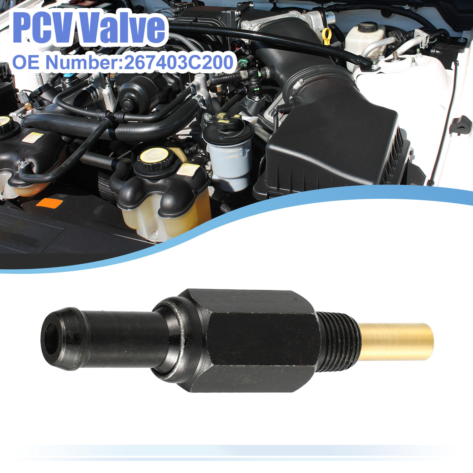 PCV Valve Exhaust Positive Crankcase Fitting Fit for Kia Sedona No.267403C200