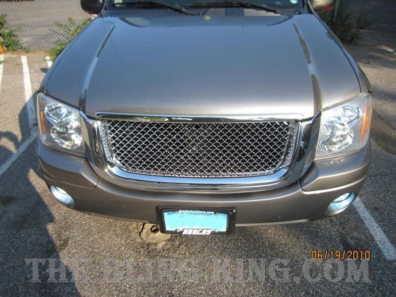 02-2006 GMC Envoy chrome mesh grille bentley grill trim full replacement