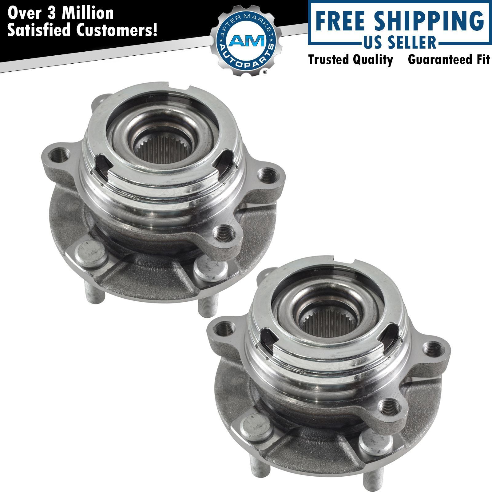 2 Front Wheel Bearing Hub Assembly Fits  04-09 Nissan Quest 03-07 Nissan Murano