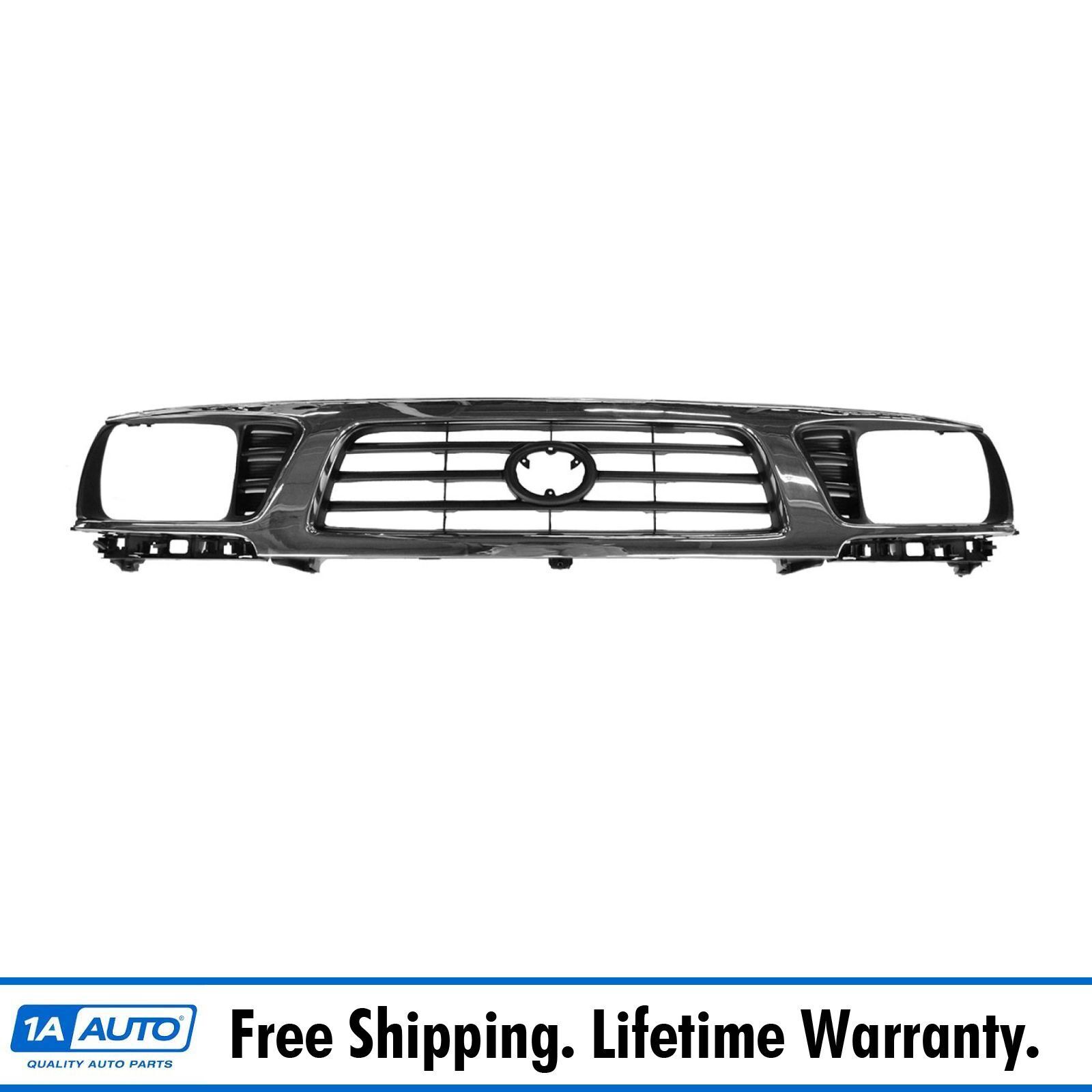 Grille Upper Chrome & Black for 95-97 Toyota Tacoma 4WD