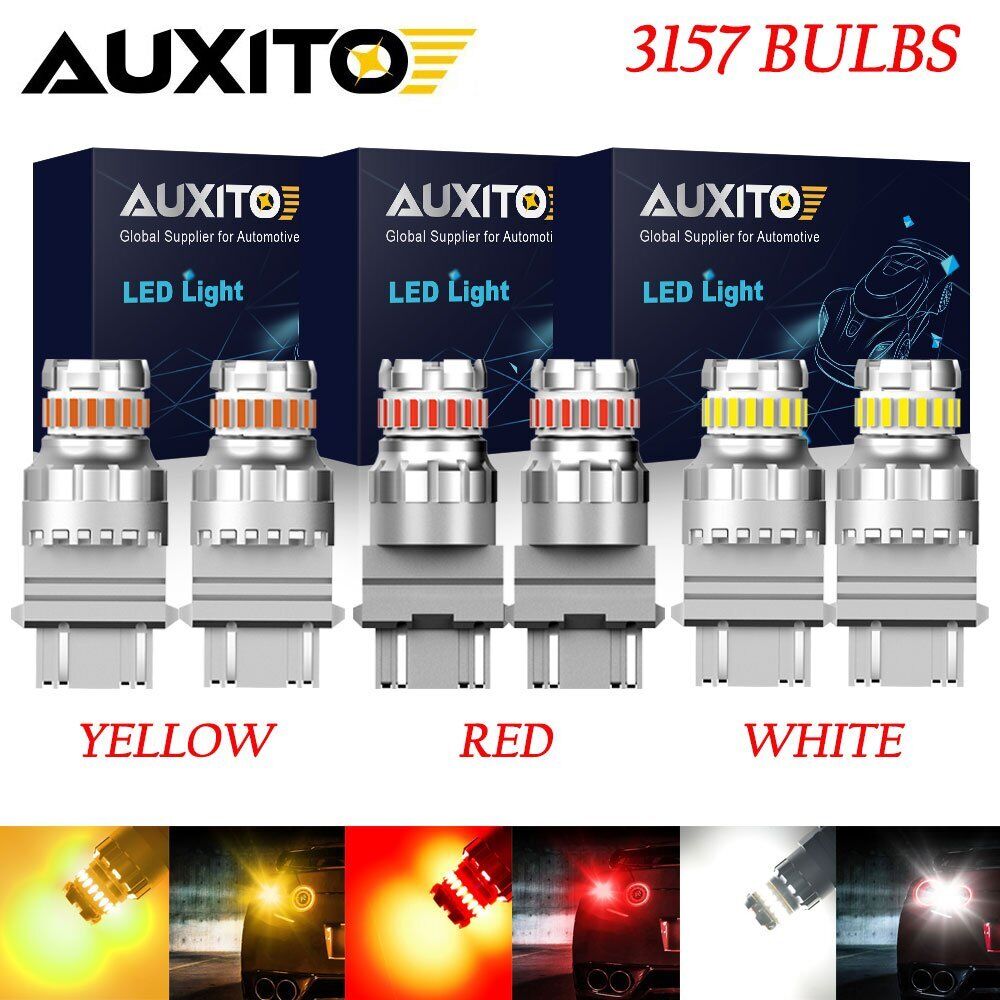 6X 3157 3156 LED Backup Reverse Brake Turn Signal Light Combo White Red Yellow