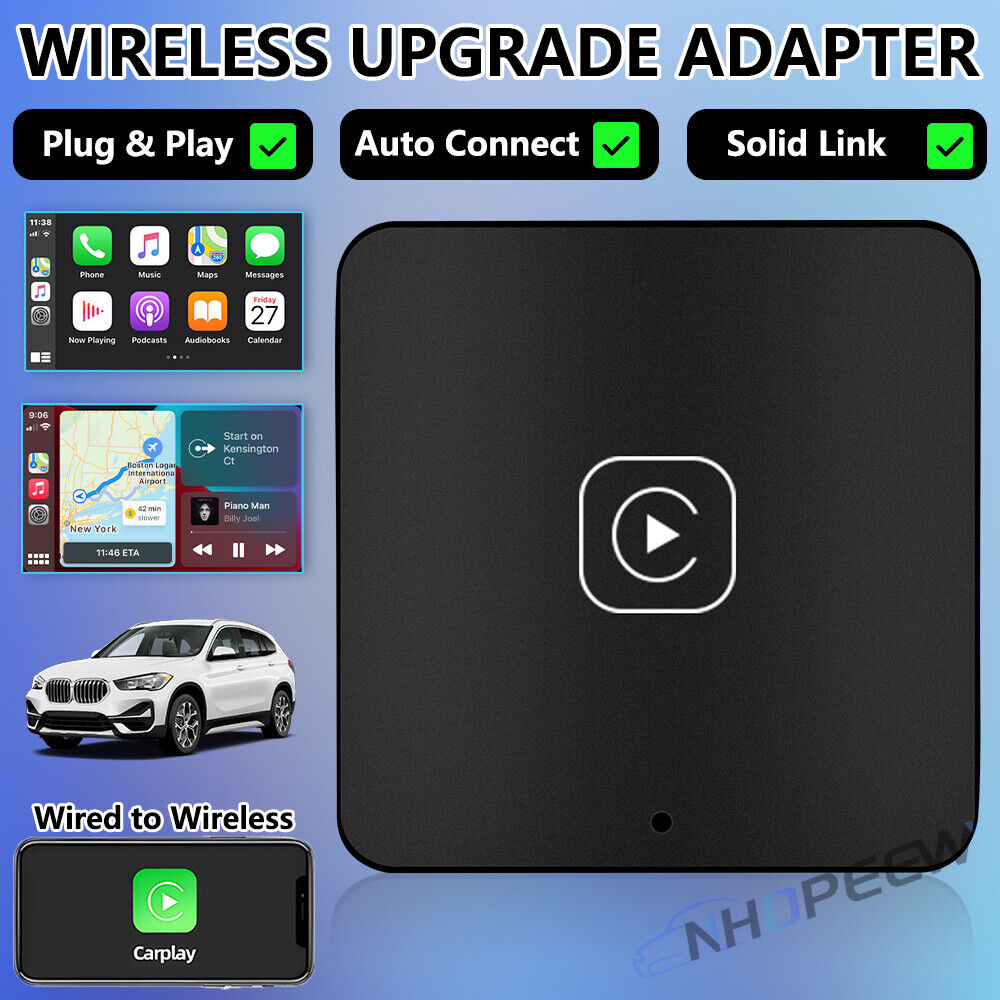 Wireless CarPlay Adapter USB Dongle AI BOX For Apple iOS Car Auto Navigation US