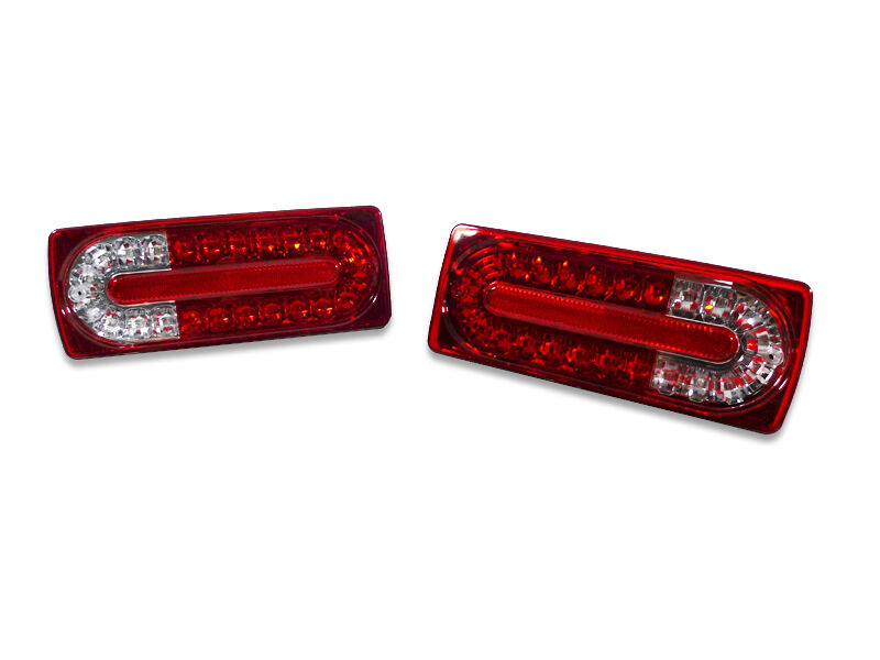 USA 1990-2006 MERCEDES BENZ W463 G-CLASS LED RED/CLEAR TAIL LIGHTS LAMPS