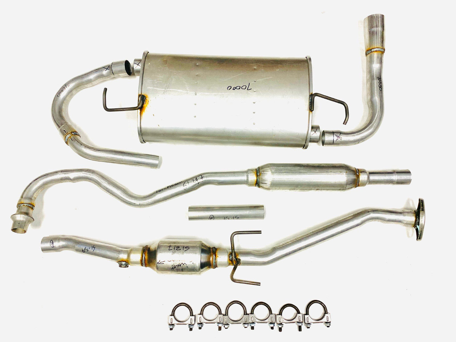 Fits: 2003-2006 Pontaic Vibe AWD 1.8L Cat Converter With Resonator And Muffler
