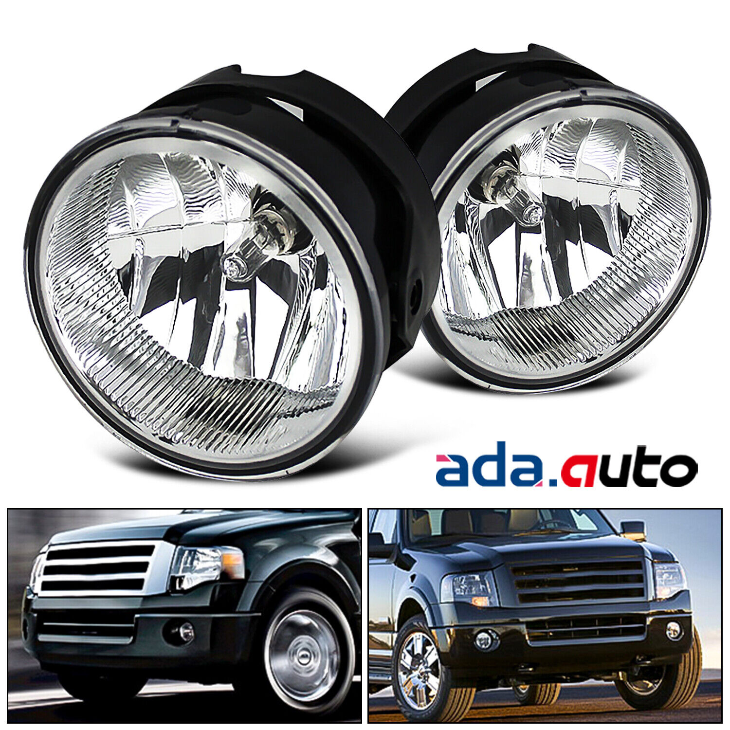 2007-2014 Ford Expedition/2008-2011 Ranger Fog Lights Bumper Lamps Pair
