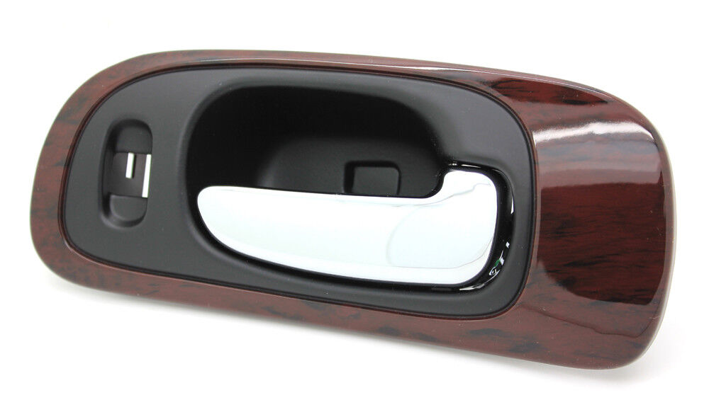 NEW Black & Chrome Inside Door Handle w/Woodgrain Bezel RH FRONT / FOR CONCORDE