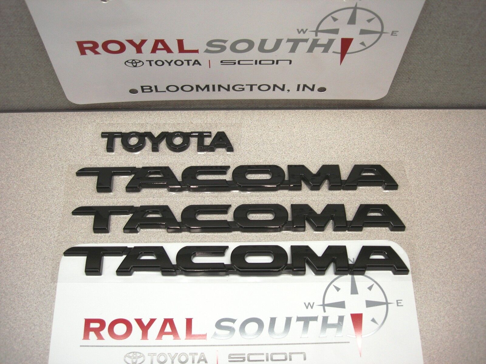 Toyota 2012 2013 2014 2015 Tacoma Black Emblems Genuine OEM OE 