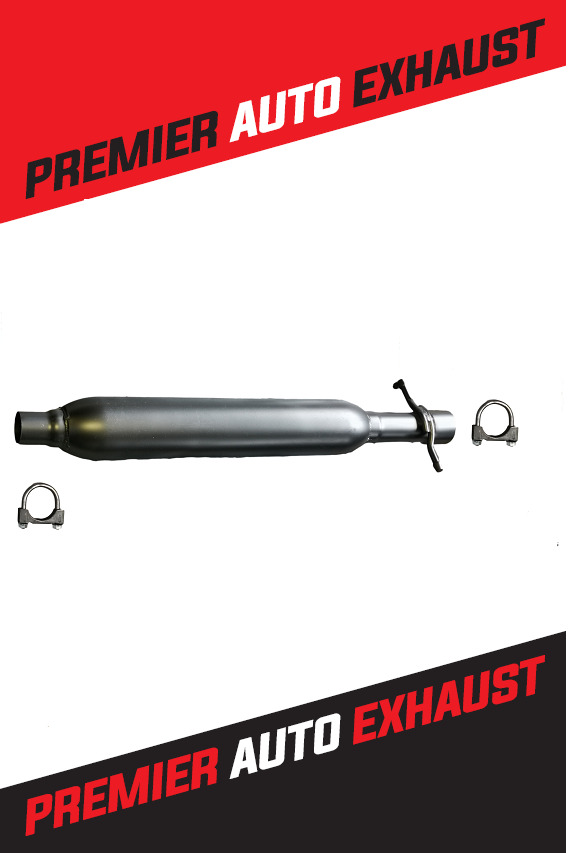 Stainless Steel Exhaust Resonator Pipe fits: 2008-2012 Malibu Aura G6