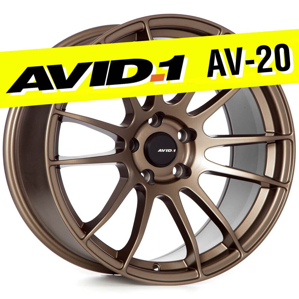 AVID.1 AV-20 18x9.5 Flat Bronze 5x114.3 +38 Wheel 57Xtreme Style fits G35 G37...