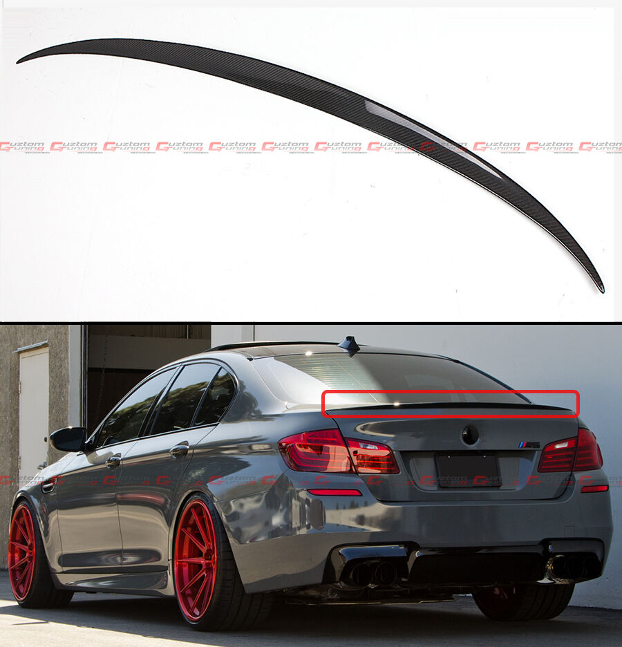For 11-16 BMW F10 5 Series 535i 528i Carbon Fiber M5 OE Style Trunk Spoiler Wing