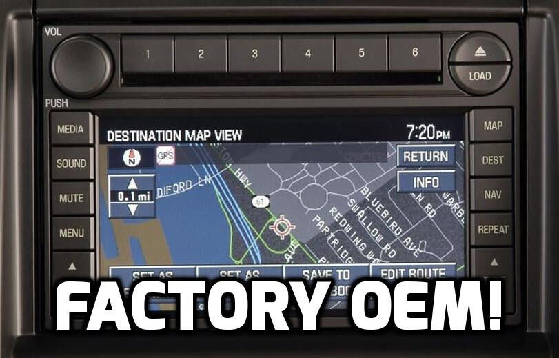 FACTORY STOCK OEM FORD® GPS NAVIGATION RADIO UPGRADE 6CD PLAYER AUX INPUT STEREO