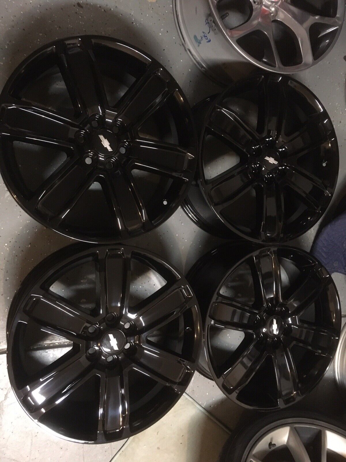 20” Inch Chevy Traverse Blazer Rims Wheels Oem Factory Gloss Black Set 4 4800