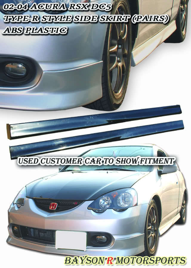 TR-Style Side Skirts (PP) Fits 02-04 RSX DC5 