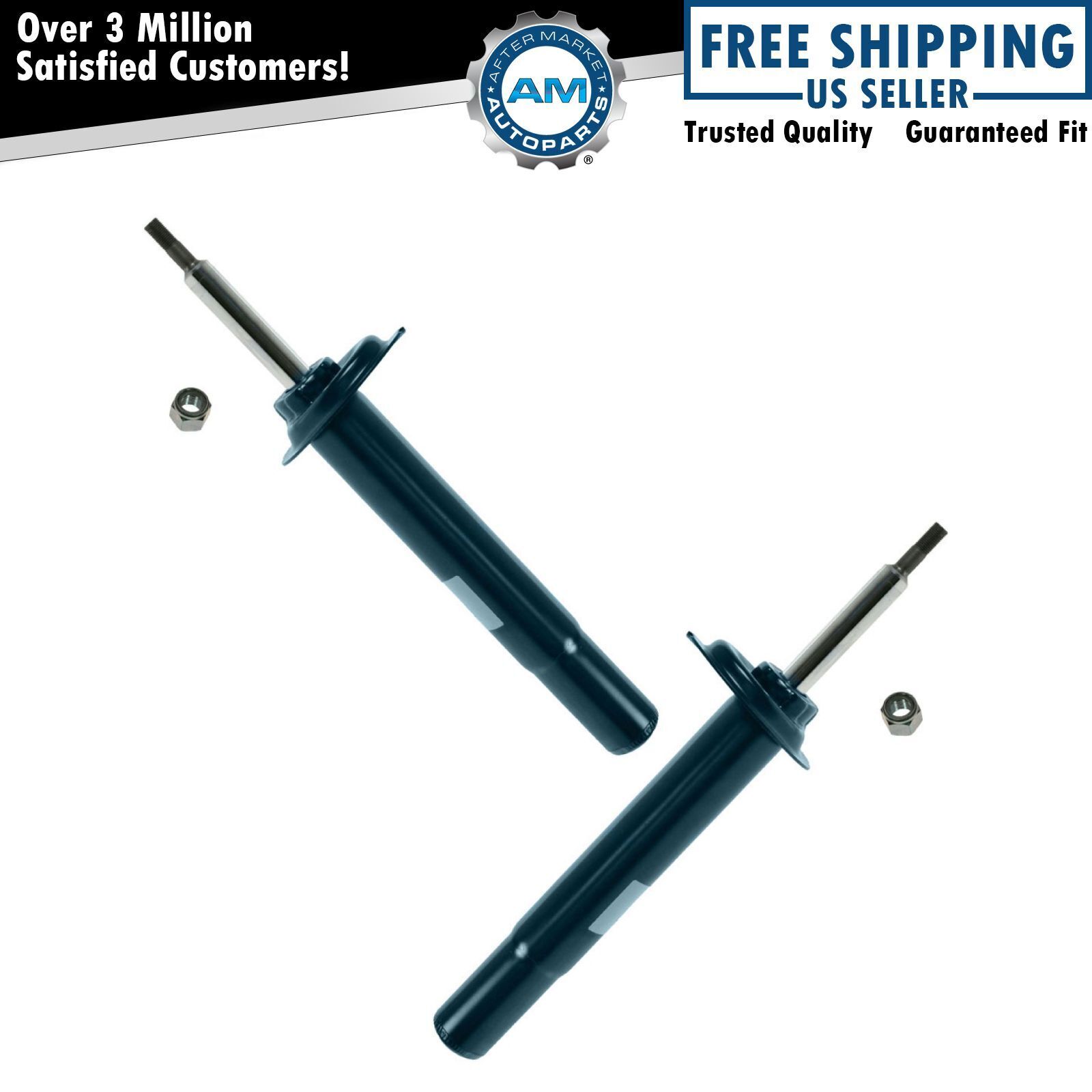 Front Shock Absorbers Struts Left & Right Pair Set NEW for BMW E34 5 Series