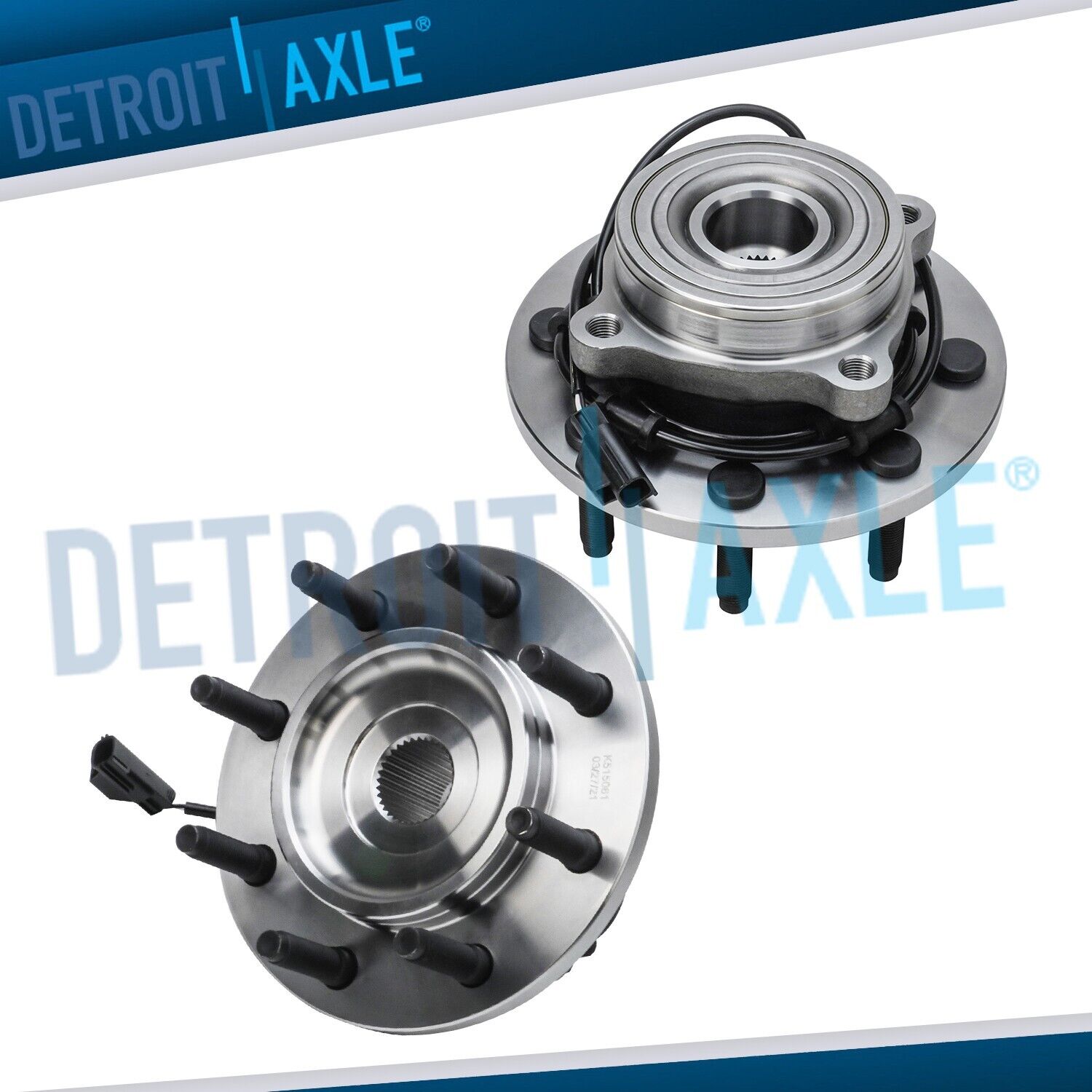 Front Wheel Bearings and Hubs for 2003 2004 2005 Dodge Ram 2500 3500 4WD 8Lug