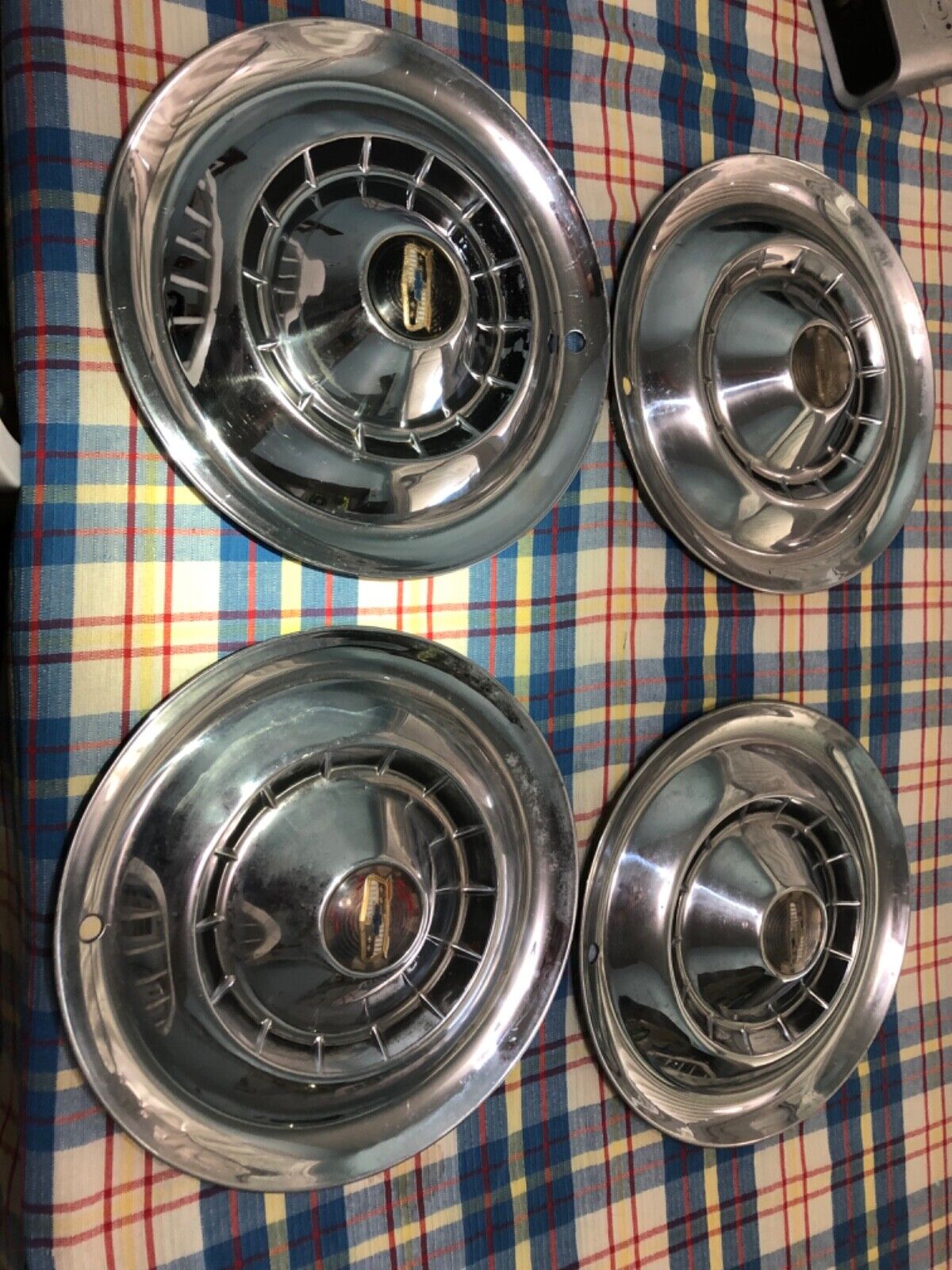 1954 CHEVROLET CHEVY NOMAD BEL AIR BISCAYNE DELRAY IMPALA  HUBCAPS WHEEL COVERS