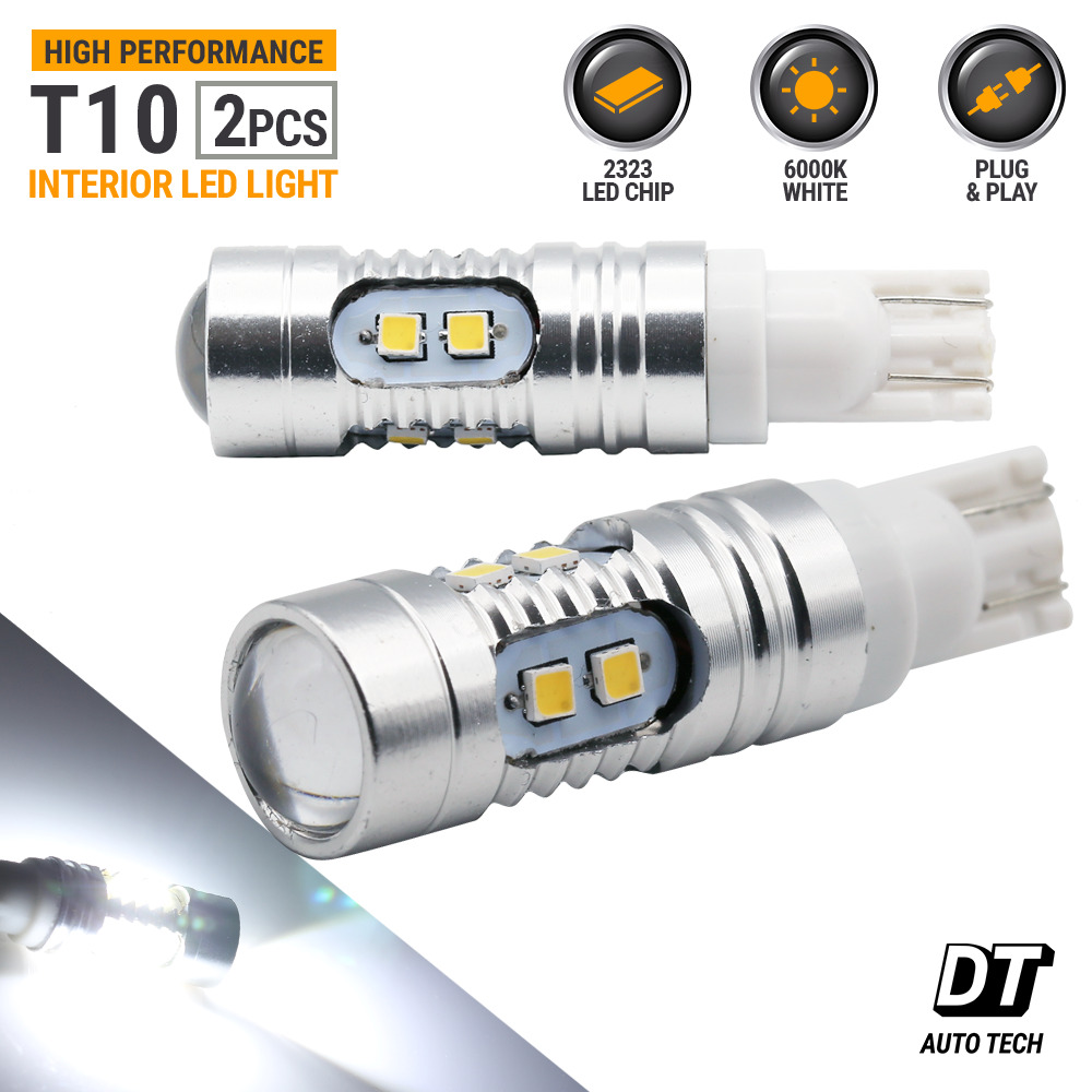 2X 1200 Lumens  40W High Power LED White Backup Reverse Light Bulbs Projector