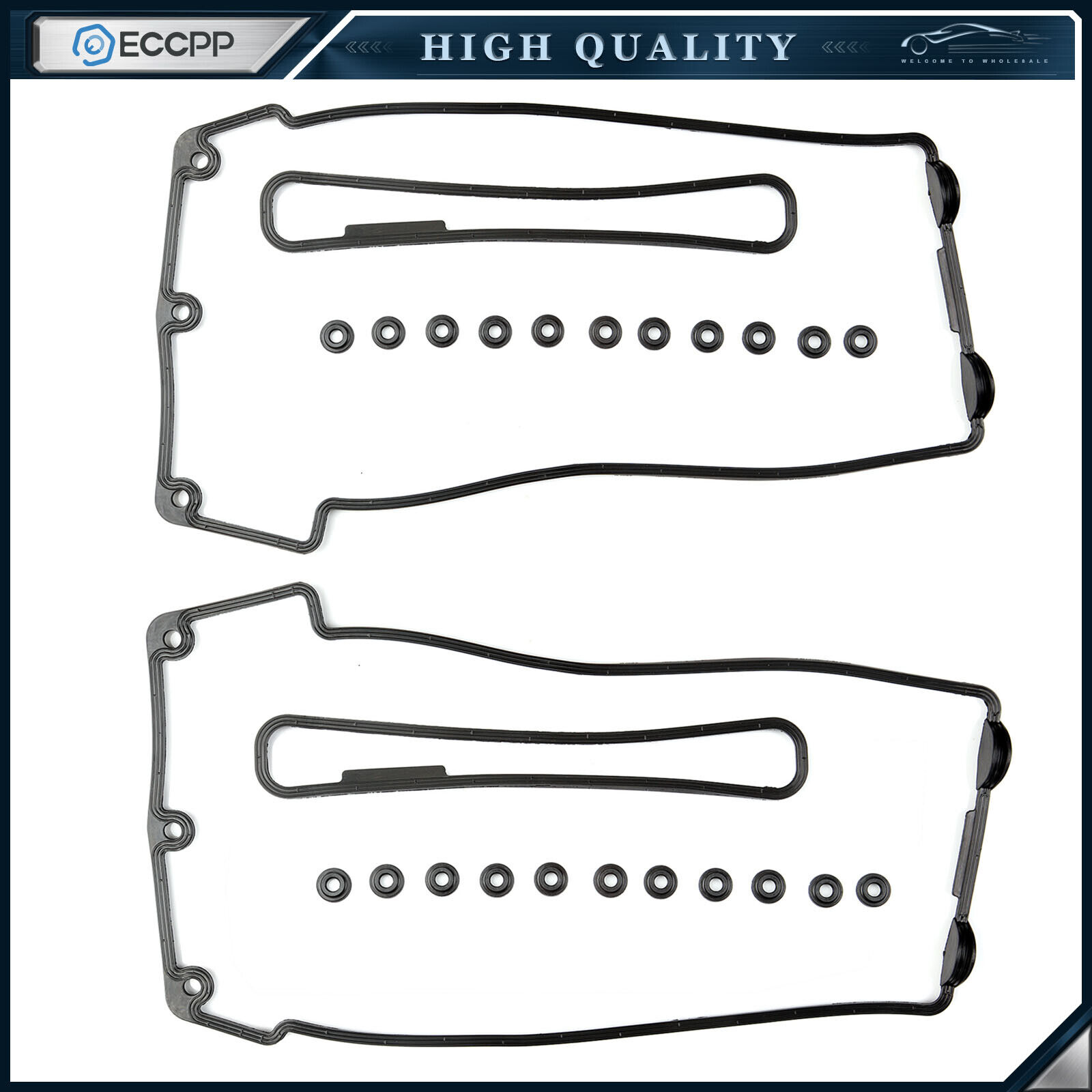 ECCPP Valve Cover Gasket Set For 03-05 BMW X5 540i 740i 740il Z8 Land Rover 4.4L