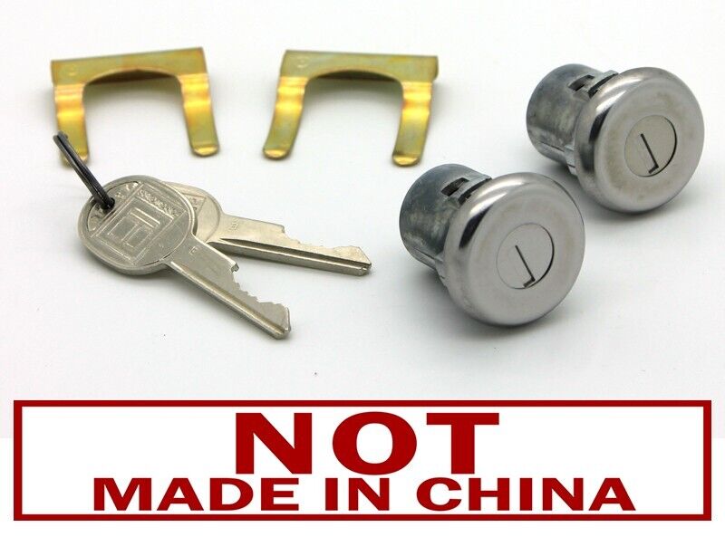 NEW Lockcraft Silver Door Lock Cylinder PAIR / FOR LISTED CHEVROLET MODELS