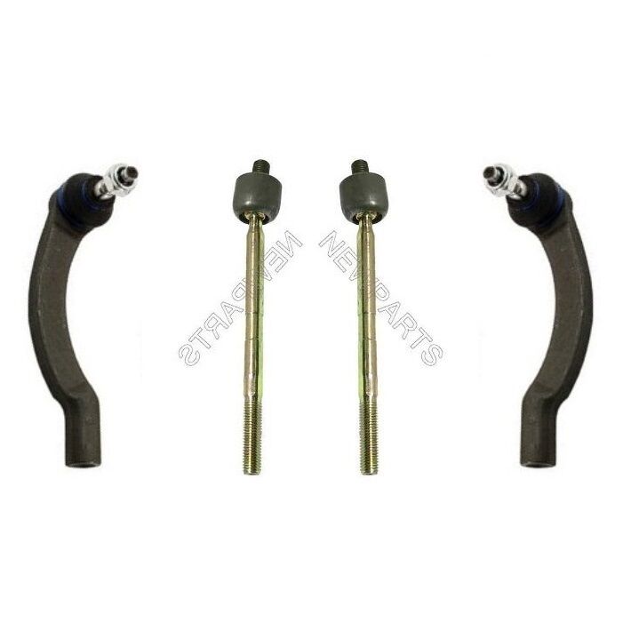 For Volvo 960 S90 V90 Pair Set of 2 Tie Rods Inner w/ Steering Tie Rod Ends