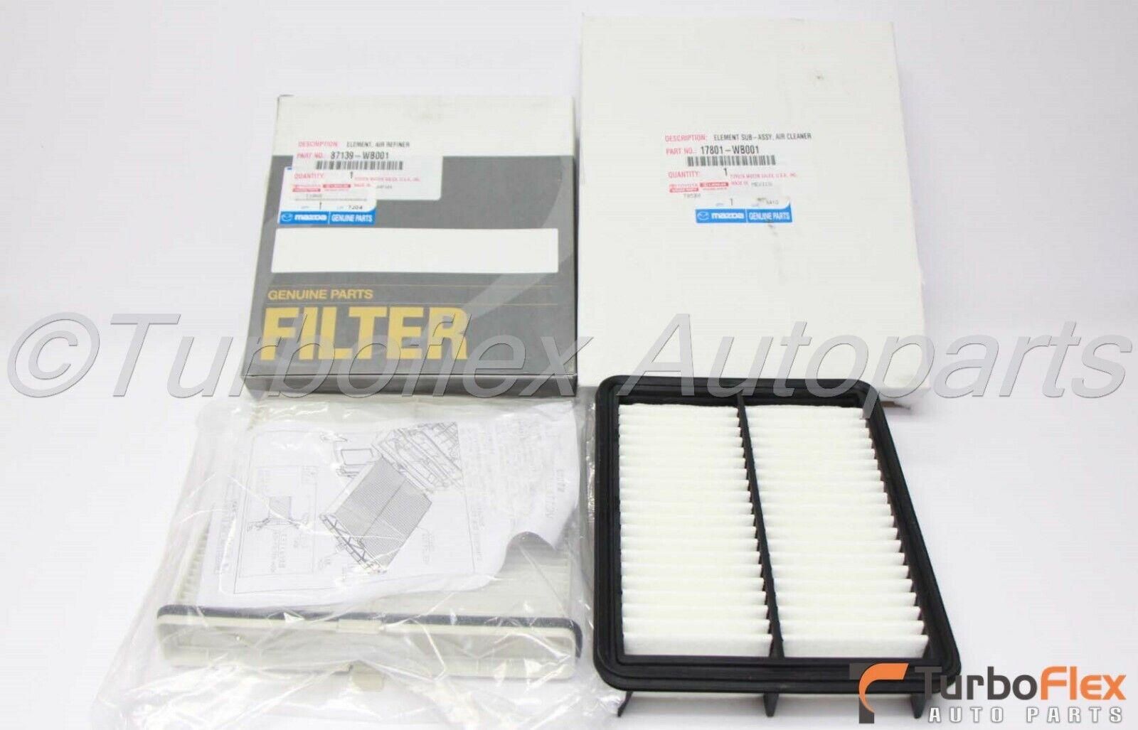 Toyota Yaris iA Scion iA Engine Air Filter &  AC Cabin Filter Kit Genuine OEM 