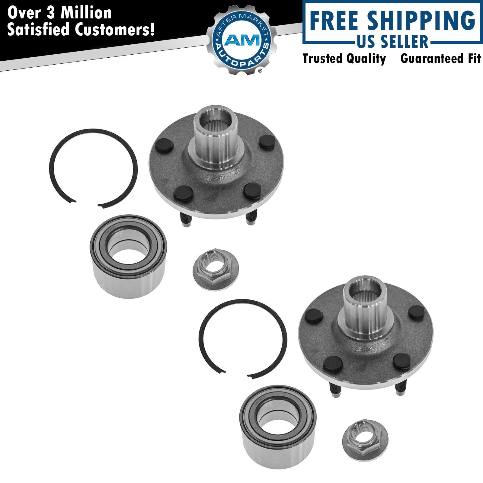 2 Front Wheel Bearing Hub Assemblys fits 01-12 Ford Escape Mazda Tribute