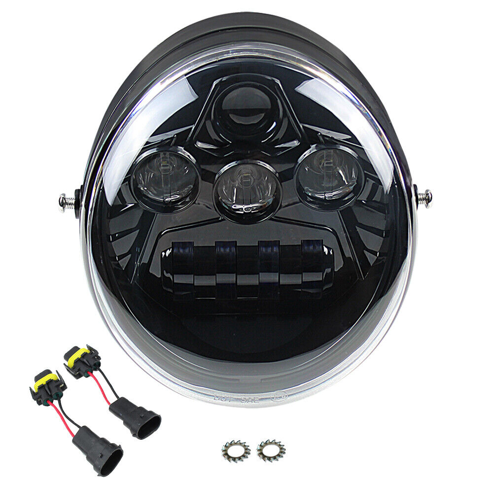 Black Hi/Lo LED Projection Headlight For V Rod V-Rod VROD VRSC VRSCA VRSCDX Moto