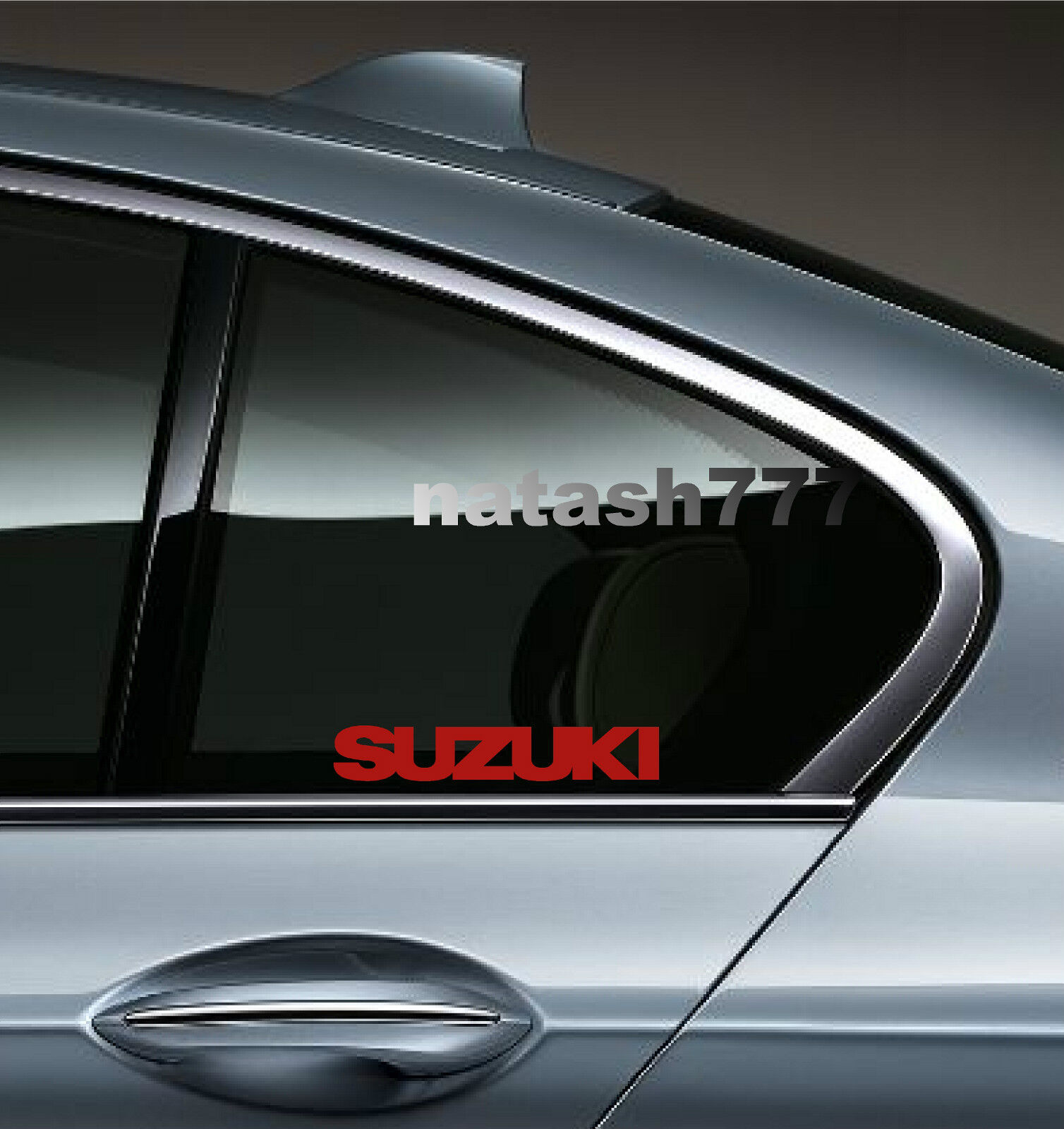 2 - SUZUKI Sport Racing Vinyl Decal sticker emblem logo RED 