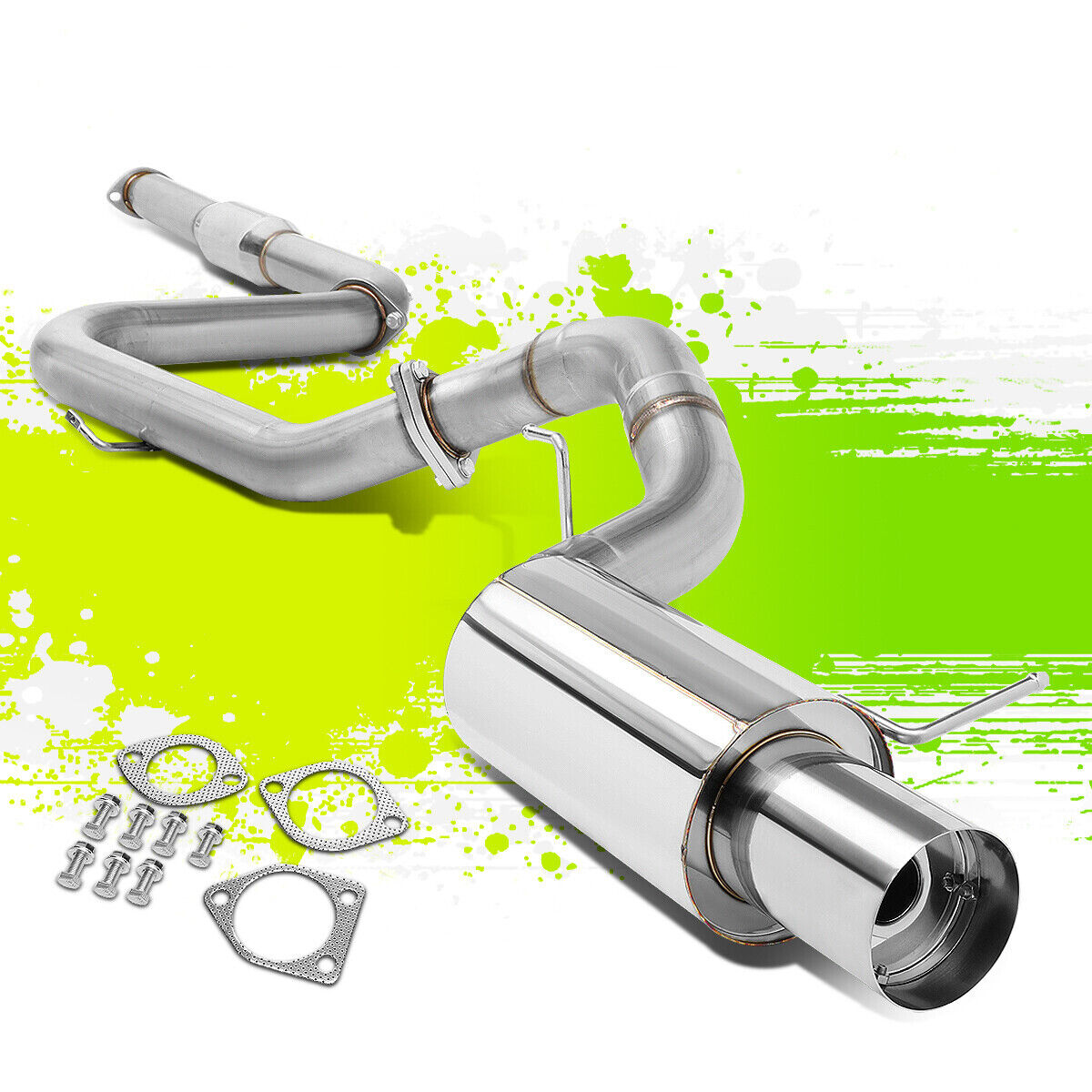 FOR 00-05 MIT ECLIPSE V6 SS STAINLESS CATBACK EXHAUST SYSTEM 4\
