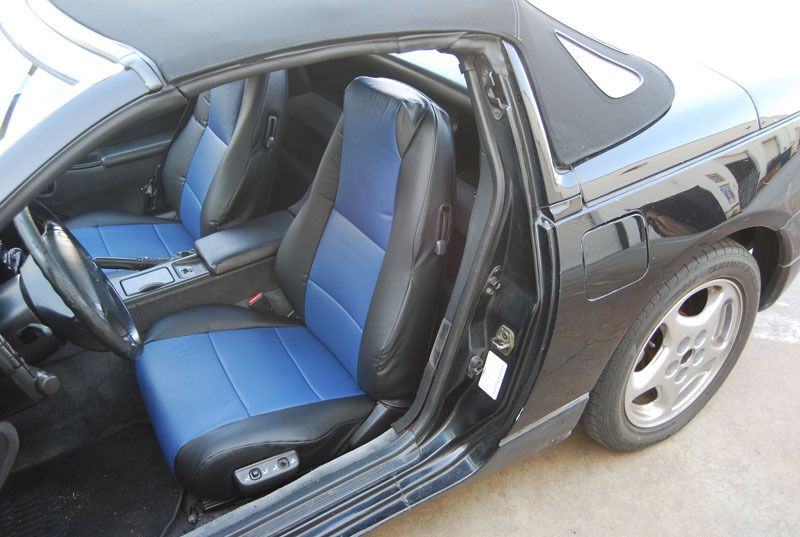 IGGEE S.LEATHER CUSTOM FIT SEAT COVER FOR 1984-1996 NISSAN 300ZX