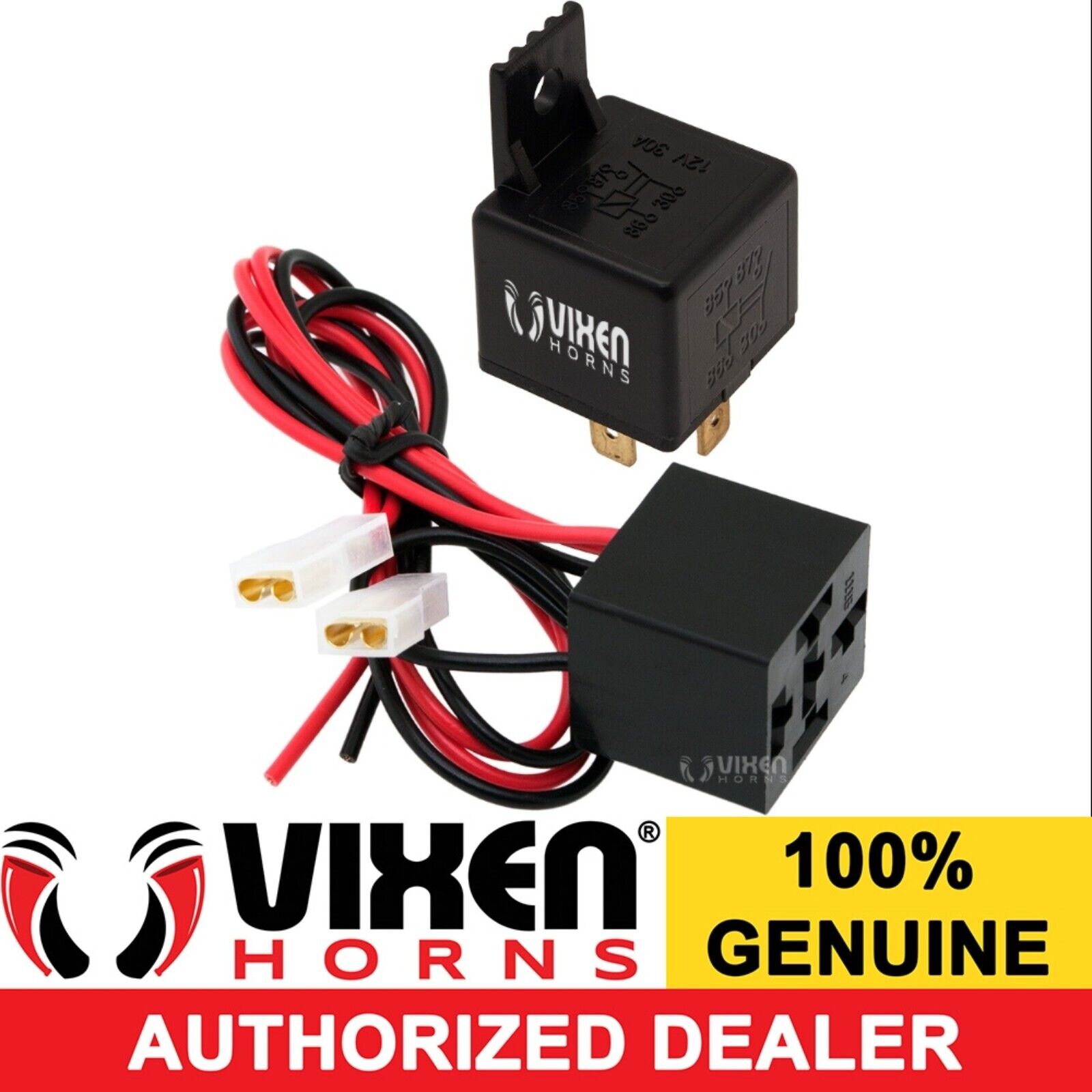 4-PIN HORN RELAY 30A/12V W/PRE-WIRED QUICK CONNECT PLUG/SOCKET/HARNESS VXK7801