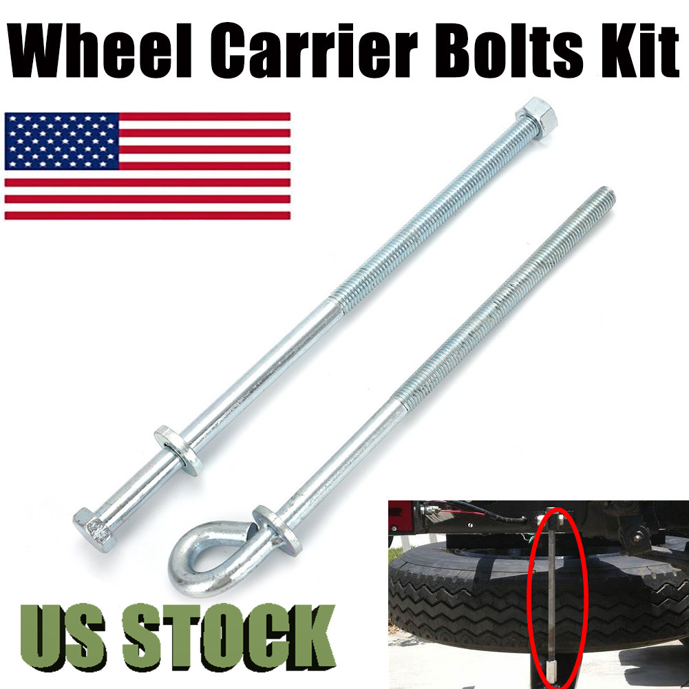 For 1980-1997 Ford F100 F250 Truck Spare Tire Carrier Wheel Bolt Hardware Kit