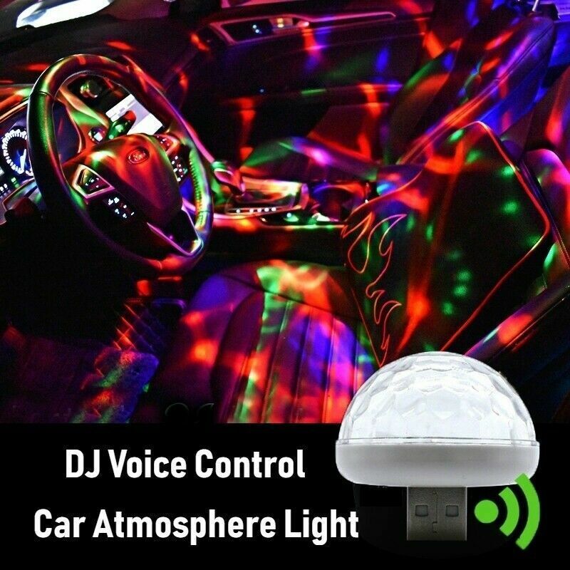 USB Car Atmosphere Sky Lamp Interior Ambient Star Light LED Projector Accessorie