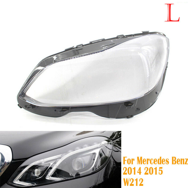 Left Headlight Lens Cover For Mercedes-Benz W212 E350 E500 E550 E63 AMG 14-16 US