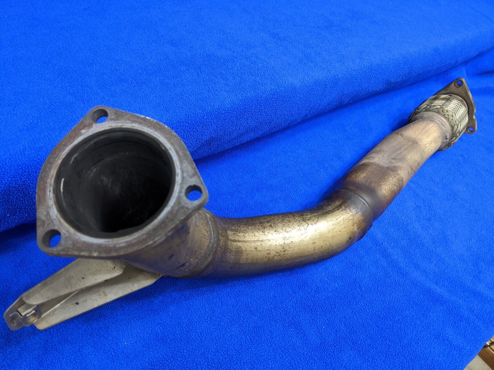 03-12 Bentley Continental Flying Spur Right Exhaust Header Pipe flex joint oem