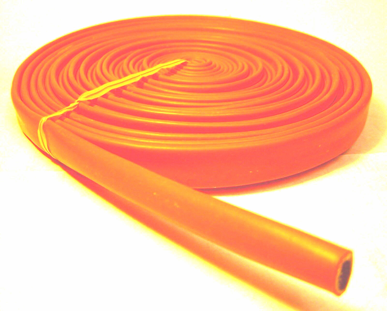 Vulcan Orange Heat Protector Silicone Spark Plug Wire Sleeve 25' Made in the USA