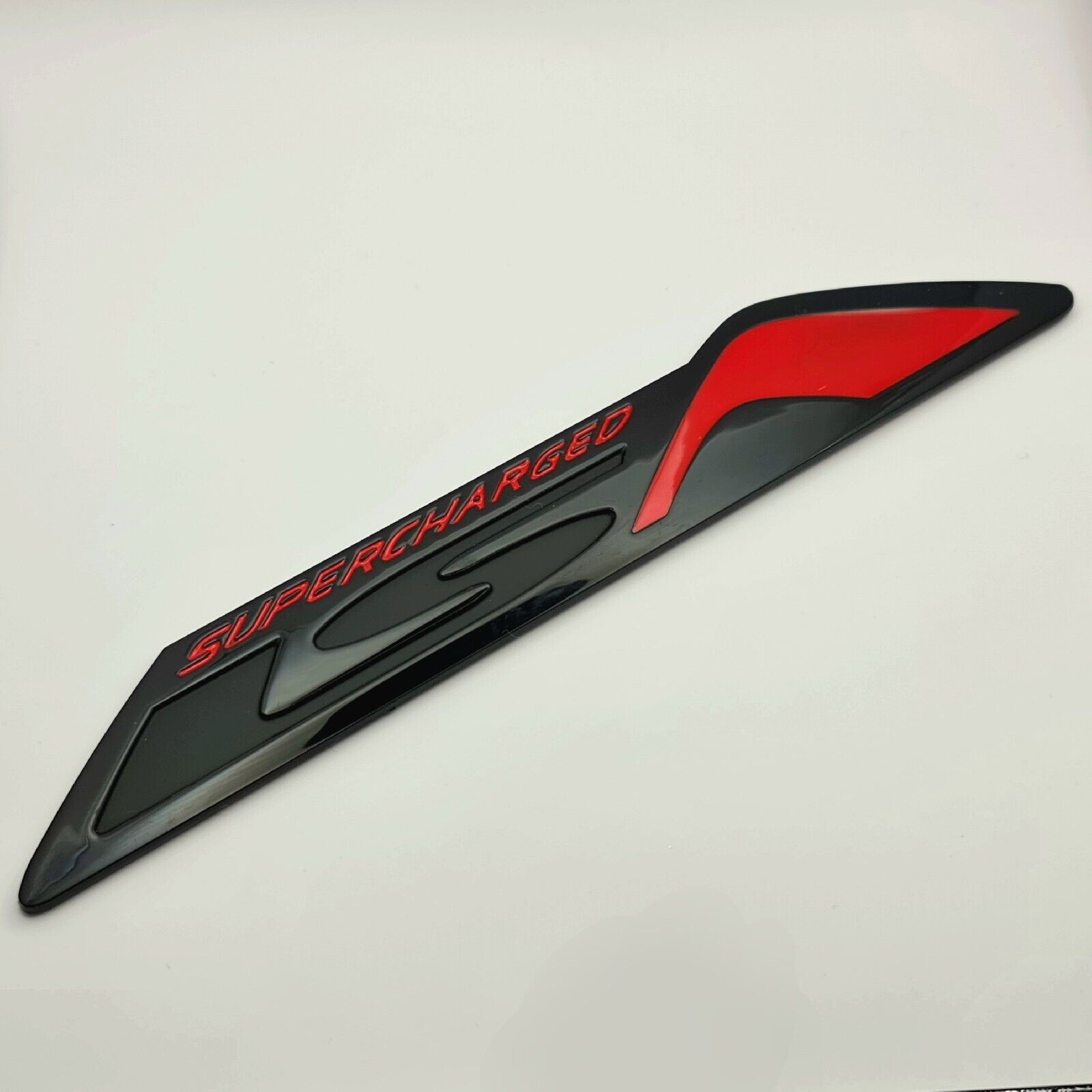 Gloss Black VF HSV Supercharged LSA Badge For CLUBSPORT GTS - Red Non Genuine