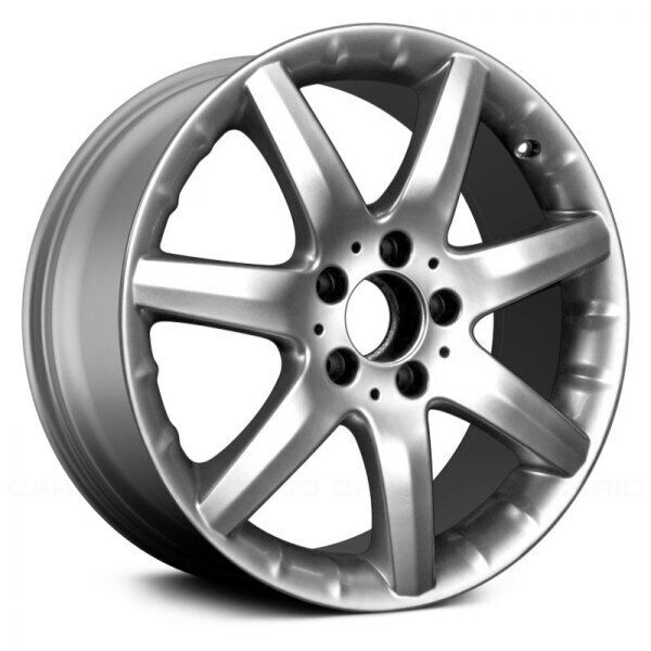 Wheel For 02-05 Mercedes C320 17x7.5 Front Alloy 7 Spoke 5-112 Silver; Offset 37