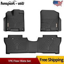Floor Mats For 2019-2023 Honda Passport 1st & 2nd Rows Rubber Waterproof Liners picture