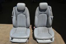 2005 W215 MERCEDES CL55 AMG CL500 CL600 FRONT SEATS SEAT COMPLETE PAIR GREY picture