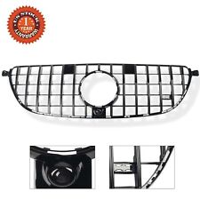 For 2016 17 18 19 W166 GLE63 Mercedes Benz AMG Front Bumper Grille Gloss Black picture