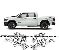  COMPATIBLE WITH DODGE RAM Rebel  BED GRAPHICS  VINYL DECALS Ripping.  picture