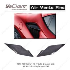 DCF Side Air Vents Fins Replacement Plain For 20-22 Ferrari F8 Tributo & Spider picture