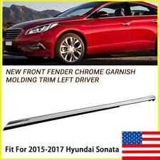 For 2015 2016 2017 Hyundai Sonata Left Driver Side Fender Chrome Molding Trim US picture