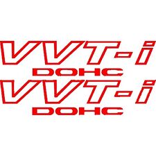 2x Red  VVT-I DOHC Stickers Vinyl Decals VVTI For Toyota TRD Supra JDM Celica picture