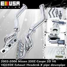 Exhaust Header & X Pipe fits 03-06 Nissan 350Z Touring Coupe 2D V6 VQ35DE picture