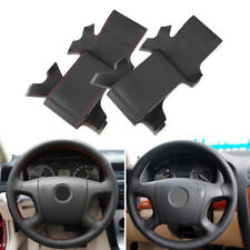 Black Leather Steering Wheel Cover For Skoda Roomster Superb 2006 2007 2008 2009 picture