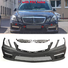 E63 AMG Style Front Bumper Cover W/LED DRL W/PDC For 10-13 Mercedes E Class W212 picture